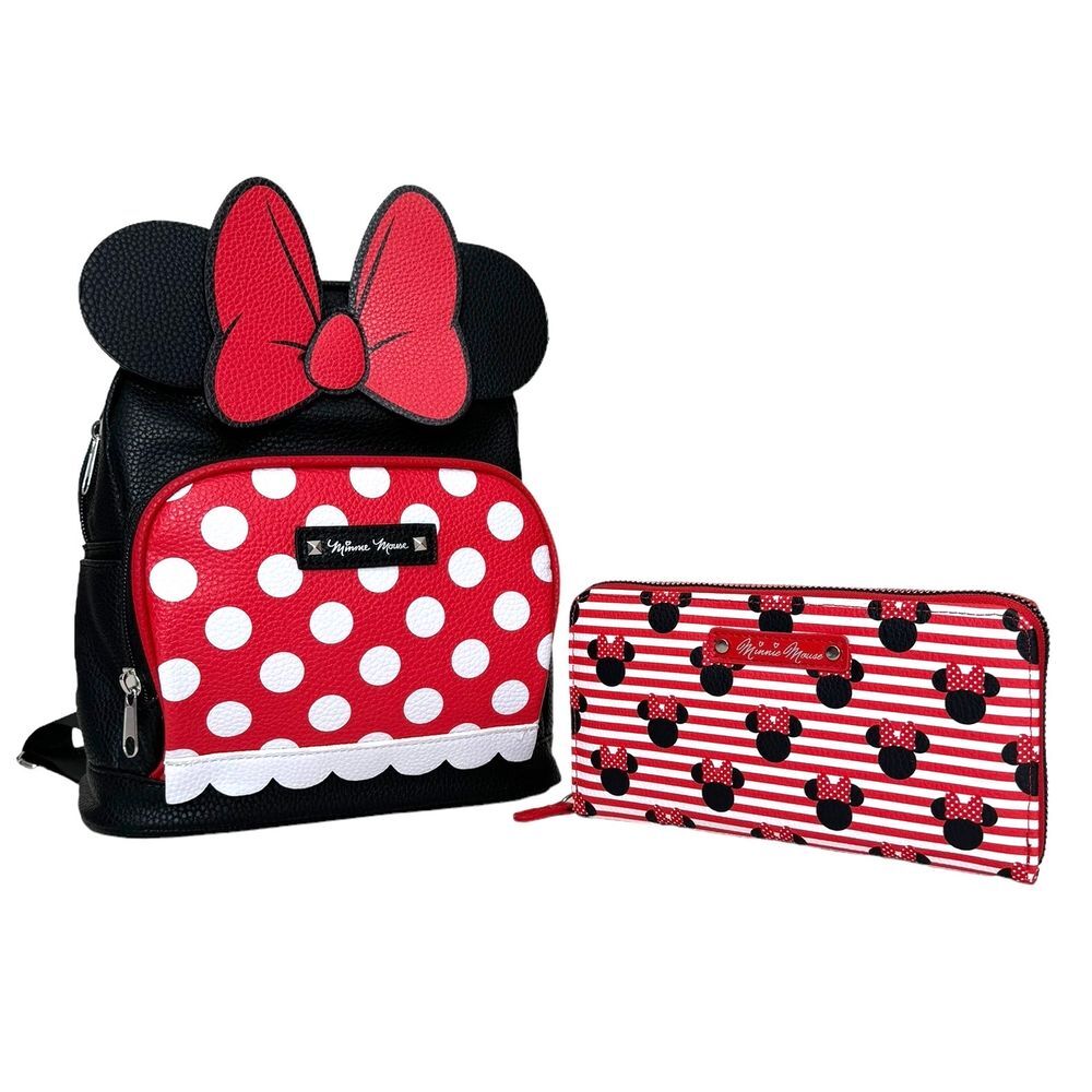 Aldi 2024 Women's Disney Mickey Mouse Backpack Bag Wallet Wristlet Set of 2